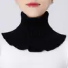 Estilo Novo Outono e Inverno Cachecol Feminino Gola Falsa Protetor de Pescoço para Calor e Proteção contra Frio Gola de Suéter Gola Alta de Tricô Versátil para Mulheres