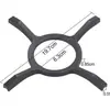 Soporte en forma de cruz para estufa de gas, estante de cocina multifuncional, base para estufa de gas doméstica, estante para ollas pequeñas y ollas de sopa, estante antideslizante