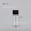 En stock 50ml 60ml 100ml 200ml botella de plástico de hombro plano con tapa de rosca PET botellas dispensadoras de líquido botellas selladas para muestras