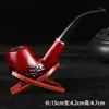 Pipas de sándalo estilo chino, madera maciza pulida a mano, varios estilos disponibles, adecuadas como regalos para personas mayores, suministro directo de accesorios para fumar