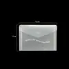 Mini bolsa de archivo transparente de PP, bolsa pequeña para guardar documentos, bolsa de archivo con botón a presión.