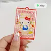 Personagem Sanrio Pequeno Cartão Pingente de Resina Acrílico Fofo Desenho Animado Anime Estilo Ins Acessórios Bolsa Chaveiro