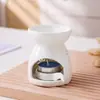 25 Nuevo Horno de Aceite de Porcelana Blanca de Venta Caliente Transfronterizo Horno de Aromaterapia con Velas Lámpara de Aromaterapia de Cerámica Venta al por Mayor Directa de Fábrica