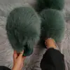 Chinelos de pelúcia fofos de cor sólida tamanho grande com solas planas macias, bico fechado, quentes para uso doméstico no inverno, chinelos de algodão transfronteiriços