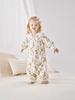Saco de dormir grueso con contenido de seda para bebés para Otoño e Invierno, Saco de dormir de temperatura constante relleno de algodón de 200 g con piernas separadas para niños con mangas desmontables