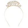 Diadema Navideña de Aleación de Moda Europea y Americana Estrella de Navidad Letra Diadema de Cristal Decoración de Año Nuevo