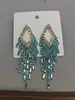 Pendientes de Borla Hueca con Forma de Rombo de Circonita y Aguja Plateada, Pendientes de Lujo Ligero de Gama Alta, Pendientes Versátiles Exagerados de Alta Resistencia Europeos y Americanos para Mujer