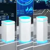 Soportes de Exhibición Luminosos de Forma Especial Redondos, Cuadrados y Hexagonales Pintados, Vitrinas de Exposición, Vitrinas Comerciales y Mostradores Isla