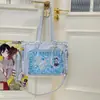 Bolso bandolera transparente de estilo japonés ins de alta apariencia, fresco y dulce, de colores caramelo, para niñas, ligero y elegante