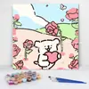 20*20 Pintura al Óleo Digital de Dibujos Animados de Anime Pintura Decorativa DIY para Colorear Hecha a Mano para Niños Stock Listo Pintura al Óleo Digital al por Mayor