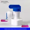Conector rápido para purificador de água válvula de esfera de tubo de PE máquina de água pura acessórios de válvula reta 2 pontos 3 pontos 4 pontos interruptor de válvula de esfera para reservatório de pressão