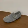 Sapatos Birkenstock de Lã Pelúcia Estilo Floresta Retrô para Mulheres, Novos Mocassins, Sapatos de Lã e Gorros com Solado Macio para Outono e Inverno de 2026