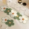 Alfombrilla Linda para Piso de Cocina del Hogar, Nueva Alfombrilla Estilo Chino Absorbente de Aceite para Estufa, Resistente a la Suciedad, Absorbente de Agua, Alfombrilla Antideslizante de Tierra de Diatomeas, Felpudo