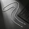 Cadena Metálica Transfronteriza para Gafas Colgante de Cuello con Cordón Anti-pérdida Retro Perla Cristal Cuentas Collar Elegante Cadena para Mascarilla para Mujer