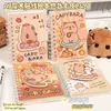 Gato Preto Carbono Adesivo Mágico Espiral Caderno Portátil Fofo Mini Caderno A7 Estudante Vocabulário Livro de Erros Atacado