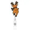 2026 Navidad Nueva Divertida Insignia con Pestaña para Tirar Vista Trasera Escalada Envío Regalos Forma Oficina Decoración Festiva Insignia