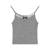 Camisola de lunares con relleno para chica atractiva, adecuada para usar como prenda exterior o interior, estiliza y tiene una espalda bonita, top sin mangas para mujer en verano