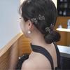 Veado com o mesmo grampo de cabelo de strass de laço feminino Coreia do Sul retrô clipe bb elegante franja requintado clipe lateral enfeite de cabeça