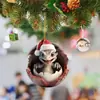 Navidad Acrílica Transfronteriza Lindo Bebé Dragón Huevo Sombrero Rojo Árbol de Navidad Colgante de Coche 20