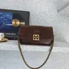 2025 Nova Moda Couro Fosco Costura Pequena Bolsa Quadrada Casual Tampa Corrente Portátil de Mão Bolsa de Ombro Versátil Bolsa Transversal