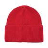 Gorro de punto de color sólido con rayas verticales transfronterizo, gorro deportivo de esquí para otoño e invierno, gorro de cúpula con borde vuelto, gorro de lana cálido europeo y americano