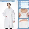 Batas blancas de laboratorio, hechas de mezcla de poliéster y algodón, para uso en farmacias y fábricas de alimentos; disponible en versiones de manga larga y corta; adecuado para médicos y enfermeras; se puede personalizar con logotipos impresos