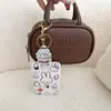 Portatarjetas de Conejo Miffy para Estudiantes, Insignia de Plástico para Tarjeta de Comedor del Campus con Hebilla Retráctil, Tarjeta de Control de Acceso, Estuche Protector de Plástico para Tarjeta IC de Autobús y Metro