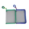 Carpeta de Polipropileno con Tejido de Sarga A4 con Cremallera Caja de Empaque Carpeta Transparente Esmerilada para Almacenamiento de Documentos Diseño Libre