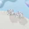 Brincos de Pedras Naturais Quentes Mais Vendidos para Mulheres, Topázio, Ametista, Cristal Branco, Fonte de Fábrica Atacado, Prata de Lei S925