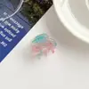 Mini Presilha de Cabelo 2,5cm Estilo Acetato, Piranha Mini Colorida Gelatina Fofa, Acessório de Cabelo Versátil Estilo Coreano para a Parte de Trás da Cabeça
