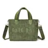 Bolsa de veludo de grande capacidade, nova bolsa tote de moda transfronteiriça para mulheres, bolsa de ombro versátil estilo cesta de nicho