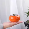 Caja de Regalo Cerámica para Té de Caqui Todo Bueno Regalo de Negocios Mini Pequeña Jaula Sellada para Dulces Regalo de Acompañamiento