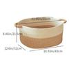 Cesta de almacenamiento tejida de cuerda de algodón, plegable, de gran capacidad, para ropa sucia, dormitorio, artículos diversos para el hogar, cesta de almacenamiento de juguetes para bebés.
