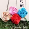 Flor Decorativa de Fita Mini Feita à Mão de 2cm Rosa Estéreo Cabeça de Rosa Acessórios de Cabelo DIY Material de Brinquedo Caixa de Presente