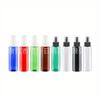 Botella de Spray de Hombro Plano 120ml Botella de Perfume Botella de Spray Negra 120ml Botella de Spray Pequeña Marrón Botella Azul de Hidrosol