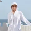 Mismo estilo ropa protectora solar hombres verano hielo cómoda ropa para la piel anti-ultravioleta transpirable visera desmontable ropa de pesca mujeres