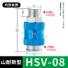 Válvula de gaveta pneumática HSV-06/08/10/15, válvula de acionamento manual por botão, interruptor deslizante para controle de válvulas de exaustão, disponível em 2, 3 e 4 tamanhos