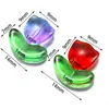 Pétalos de Tulipan de Vidrio con Gradiente de Colores Cuentas de Vidrio Cuentas Sueltas Joyería Hecha a Mano DIY Pulsera Collar Accesorios con Cuentas