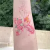 Pegatinas de Tatuaje de Transferencia al Agua de Mariposas Coloridas Pegatinas para el Brazo Tatuajes de Dibujos Animados Frescos Creativos Lindos
