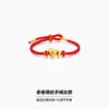 Linda Cuerda de Mano de Pareja de Serpientes Pulsera de Tobillo de Plata S999 Femenina Año de la Serpiente Cuerda Roja de Mano Regalo de San Valentín para Novio