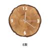 Reloj de Gabinete de Entrada con Nicho Estilo Madera Natural, Reloj de Pared Silencioso para Comedor y Dormitorio, Reloj Decorativo de Pintura de Escritorio