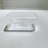 Caja de embalaje transparente de plástico PS de grado alimenticio rectangular con tapa, caja de almacenamiento de galletas para alimentos, caja de embalaje al por mayor
