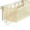 Cesta colgante para la cama para habitaciones de residencia estudiantil, una cesta de almacenamiento para estudiantes universitarios, un organizador de mesita de noche para la litera superior, una repisa de mesita de noche para organizar artículos en la cama
