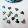 Escudo de abalone amor não-poroso shell anel rosto embutimento mesa de um lado patch jóias acessórios de jóias DIY