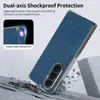 Adequado para Capa de Celular Samsung Zfold8Ultra, Proteção Magnética do Eixo Central, Anti-Queda, Capa Protetora de Couro Liso para iPhone Duo
