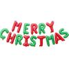 16 polegadas Natal feliz carta de alumínio filme balão feliz natal balão decoração de natal terno