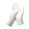 Envío Gratis del Fabricante Guantes de Palma Recubiertos de PU Blancos Sin Polvo Dedos Recubiertos de PU Fábrica Guantes de Protección Laboral Recubiertos Antiestáticos Venta al por Mayor