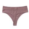 Tanga de talla grande transfronteriza de algodón para mujer, cintura baja, sexy, con forma de U grande, sin costuras, hilo, pantalones deportivos de fitness, ropa interior