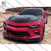 Adequado para Chevrolet Camaro 2018-2022 lábio frontal modificado lábio frontal anti-colisão de três estágios spoiler frontal envolvente