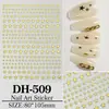 En stock, surtido multicolor de pegatinas para decoración de uñas de estrella de cinco puntas, diseño plano, versátiles para DIY, pegatinas de estrella de cinco puntas para uñas DH509